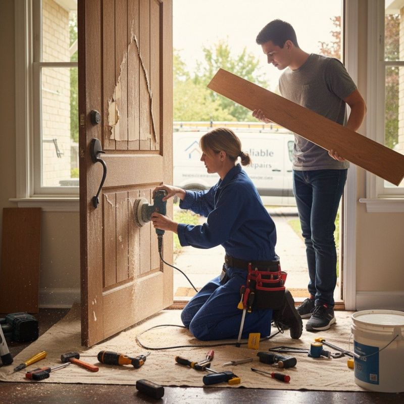Wood Door Repair in Kansas City, KS
